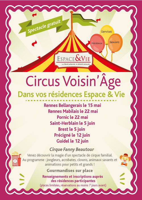 Circus Voisinage affiche Espace & Vie