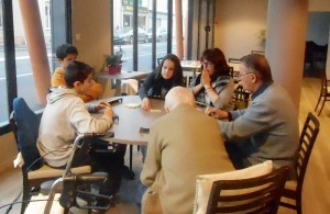 Rencontre entre les collégiens de St Joseph et les résidents du Galilée