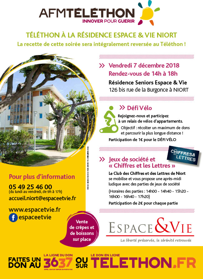 telethon residence niort 2018