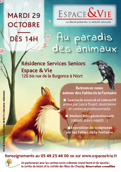 au paradis des animaux affiche Niort