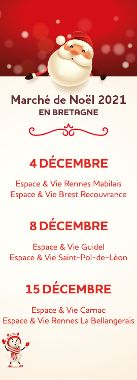 marché de noël espace et vie Bretagne
