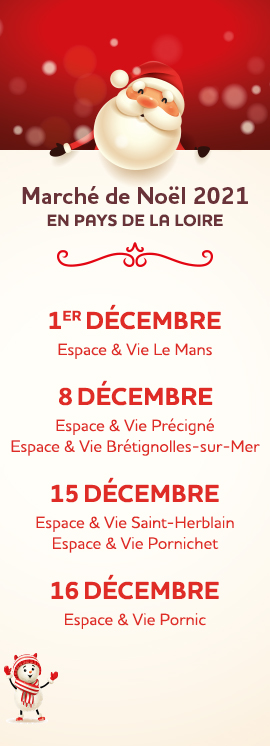 marché de Noël espace et vie en pays de la loire 