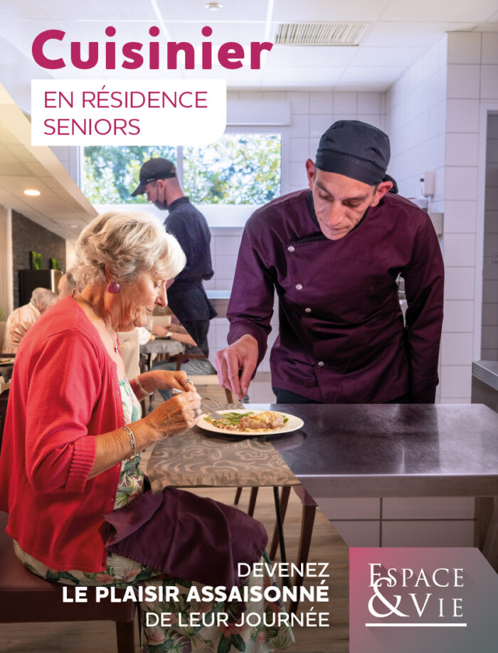 affiche nos métiers : cuisinier